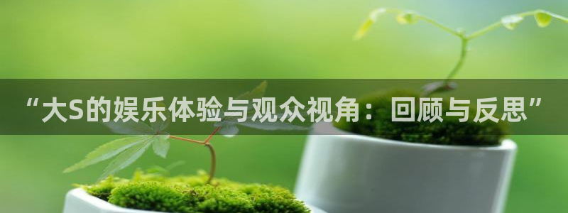 三牛娱乐：“大S的娱乐体验与观众视角：回顾与反思”